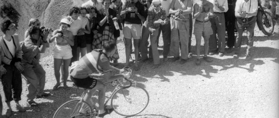 Fausto Coppi as tourist at Tour de France