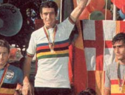 Felice Gimondi outsprints the Belgian duo (World Championships 1973)