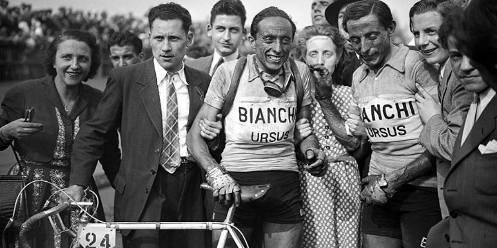 Serse Coppi with his brother Fausto Coppi